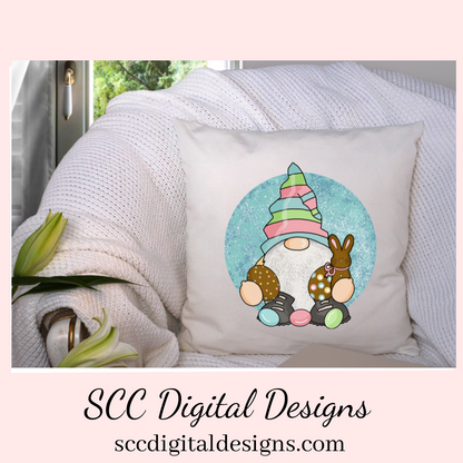 Our Easter gnome clipart with colored eggs and chocolate bunnies is an instant download and is great to make diy Easter gifts, gnome png for tumblers, and stickers, Easter t-shirts & hoodies for kids, and so much more! Clipart for Stickers, DIY Gift for Her, Easter Designs, Spring Clipart png, Gnome lover Gift, Bunny Clip Art, Colored Eggs & chick