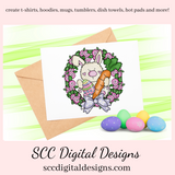 Our Easter Bunny Wreath clipart is great to create holiday home decor, & coffee mugs. Our spring flowers clip art create adorable stickers, and a great diy gift for her with the colored eggs & chick. Our little rabbit png is adorable with colored eggs, spring tulips, bumble bees, and a little chick would make adorable diy Easter gifts. Our clipart makes great diy gifts for her, is instant download after payment. Easter Designs, Commercial Use Art