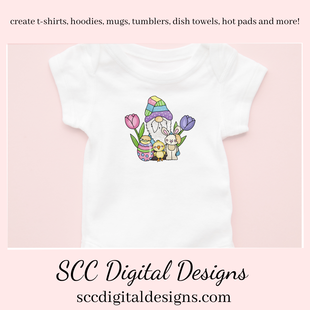 Our Easter gnome clipart is great to create holiday home decor, coffee mugs, gnome png for tumblers, and stickers, t-shirts & hoodies for kids, and so much more! Clipart for Stickers, DIY Gift for Her, Colored Eggs, Chick, Instant Download, DIY Easter Gifts, Easter Designs, Spring Clipart png, Gnome lover Gift