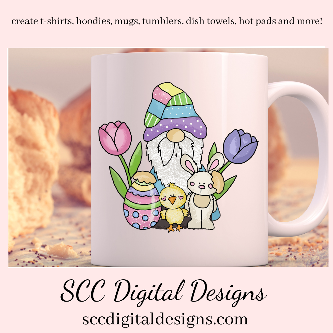 Our Easter gnome clipart is great to create holiday home decor, coffee mugs, gnome png for tumblers, and stickers, t-shirts & hoodies for kids, and so much more! Clipart for Stickers, DIY Gift for Her, Colored Eggs, Chick, Instant Download, DIY Easter Gifts, Easter Designs, Spring Clipart png, Gnome lover Gift