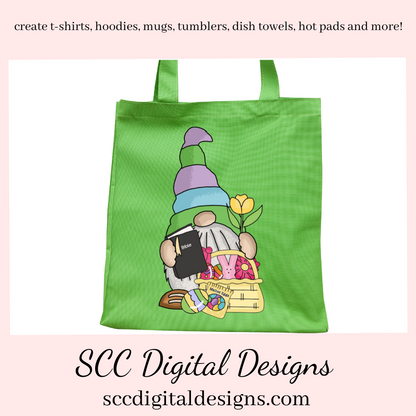 Our Easter gnome clipart with colored eggs and Easter baskets is an instant download and is great to make diy Easter gifts, gnome png for tumblers, and stickers, Easter t-shirts & hoodies for kids, and so much more! Clipart for Stickers, DIY Gift for Her, Easter Designs, Spring Clipart png, Gnome lover Gift, Colored Eggs & chick