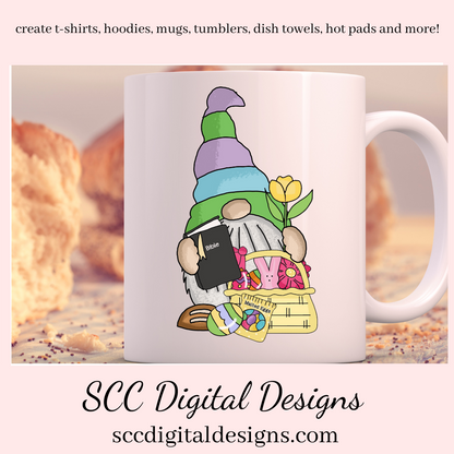 Our Easter gnome clipart with colored eggs and Easter baskets is an instant download and is great to make diy Easter gifts, gnome png for tumblers, and stickers, Easter t-shirts & hoodies for kids, and so much more! Clipart for Stickers, DIY Gift for Her, Easter Designs, Spring Clipart png, Gnome lover Gift, Colored Eggs & chick