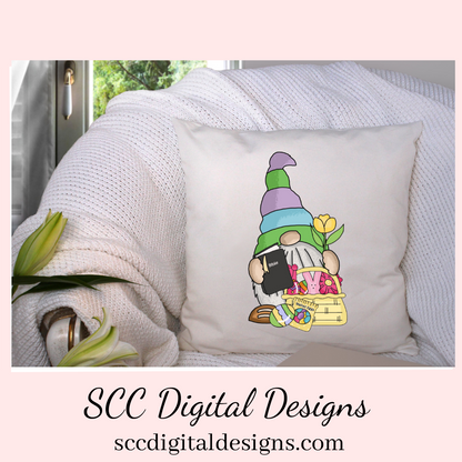 Our Easter gnome clipart with colored eggs and Easter baskets is an instant download and is great to make diy Easter gifts, gnome png for tumblers, and stickers, Easter t-shirts & hoodies for kids, and so much more! Clipart for Stickers, DIY Gift for Her, Easter Designs, Spring Clipart png, Gnome lover Gift, Colored Eggs & chick