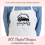 Farm Fresh Eggs, Laid Daily SVG, Farmhouse Decor, Chicken Lover, Vintage Truck PNG, DIY Gift for Her, Instant Download, Commercial Use Art