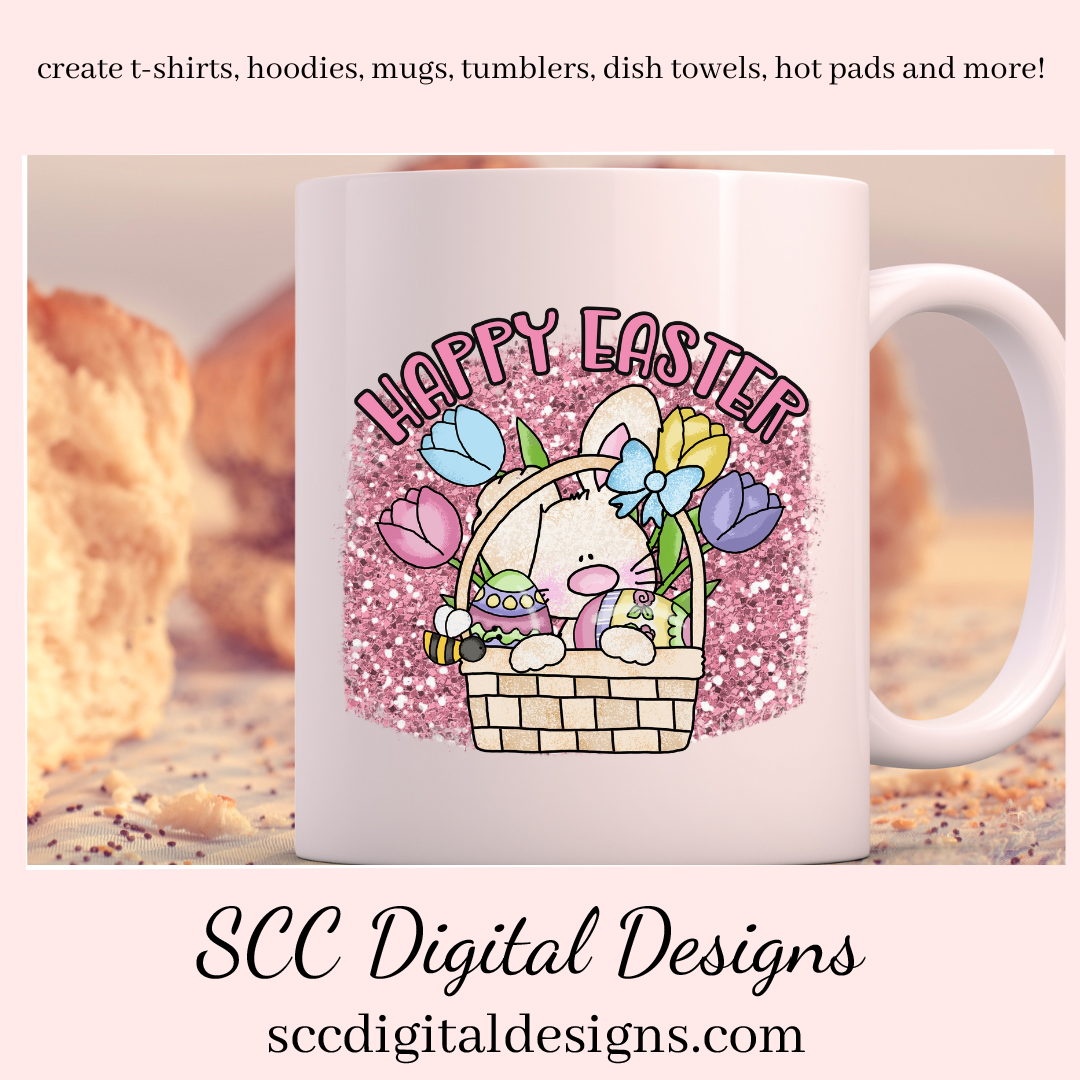 Our Easter Bunny Clipart is great to create holiday home decor, clip art to create tumblers and stickers & more. Our little rabbit png is adorable with colored eggs, spring tulips, bumble bees, and a little chick would make adorable diy Easter gifts. Our clipart makes great diy gifts for her, is instant download after payment. Easter Designs, Commercial Use Art