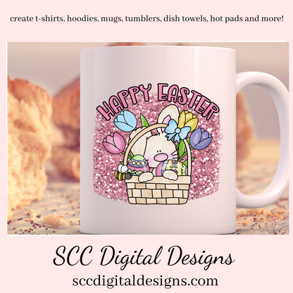 Our Easter Bunny Clipart is great to create holiday home decor, clip art to create tumblers and stickers & more. Our little rabbit png is adorable with colored eggs, spring tulips, bumble bees, and a little chick would make adorable diy Easter gifts. Our clipart makes great diy gifts for her, is instant download after payment. Easter Designs, Commercial Use Art