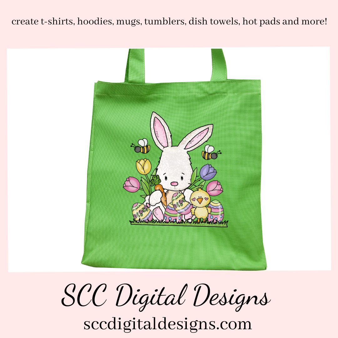 Our Easter Bunny Clipart is great to create holiday home decor, clip art to create tumblers and stickers & more. Our little rabbit png is adorable with colored eggs, spring tulips and a little chick would make adorable diy Easter gifts. Our clipart makes great diy gifts for her, is instant download after payment. Easter Designs, Commercial Use Art