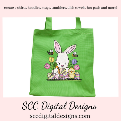 Our Easter Bunny Clipart is great to create holiday home decor, clip art to create tumblers and stickers & more. Our little rabbit png is adorable with colored eggs, spring tulips and a little chick would make adorable diy Easter gifts. Our clipart makes great diy gifts for her, is instant download after payment. Easter Designs, Commercial Use Art