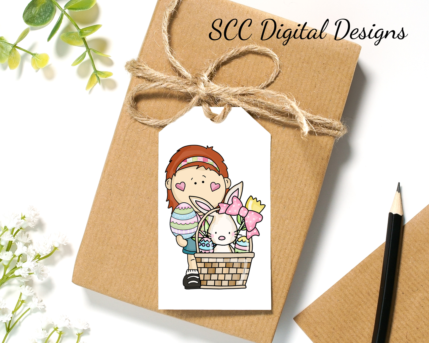 Easter Kids Printable Tags - Instant Download - Kids Party Gift Tag - School Parties Label